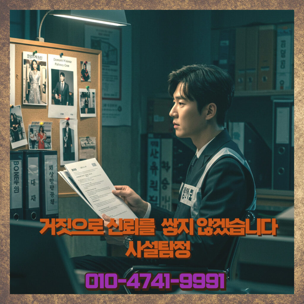 상간증거조사 설명장면