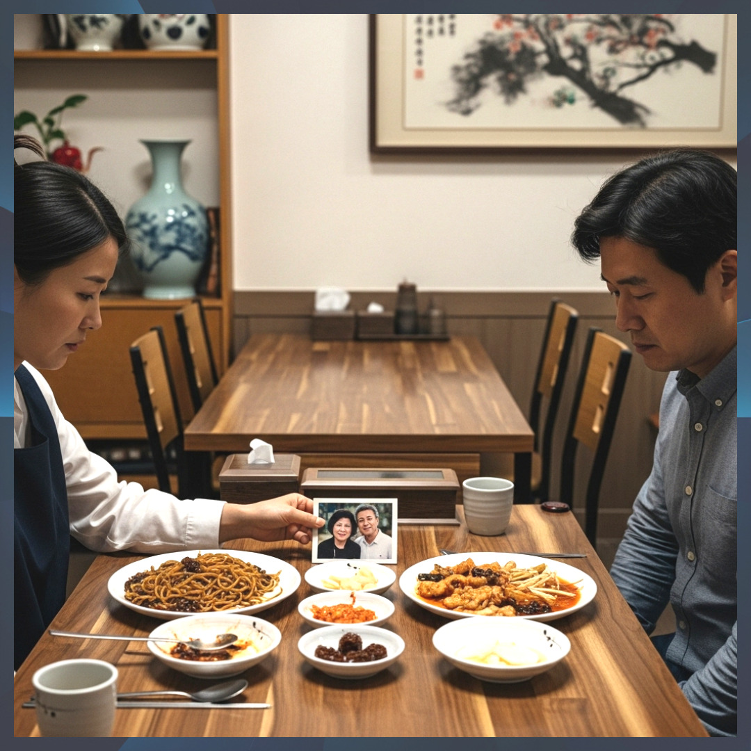 밤거리 유리창 너머로 서류를 검토하는 인물의 실루엣, 차분하고 현실적인 조사 분위기