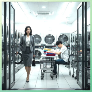 도봉구 탐정사무소에서 직장주소 관련 의뢰 서류를 검토하는 장면